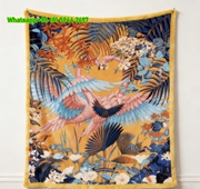 Hermès Luxury Geometric Marble Flannel Throw Blanket IMG_5210